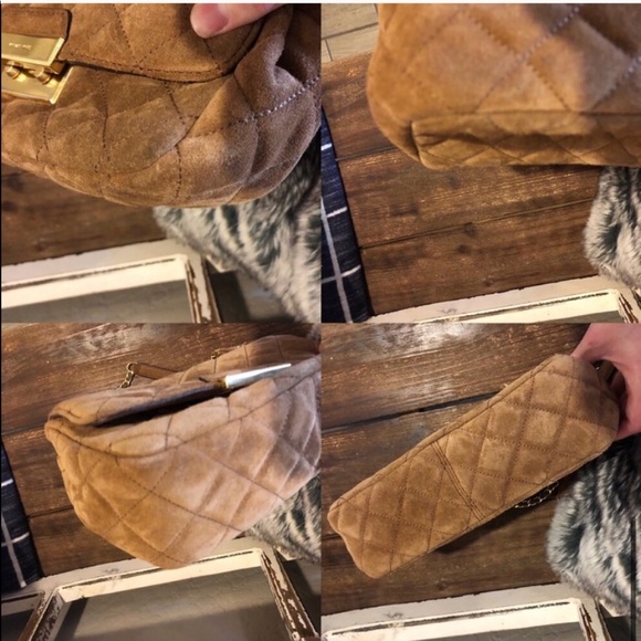 SOLD Michael Kors Quilted Suede Sloan Chain Bag - Picture 8 of 8